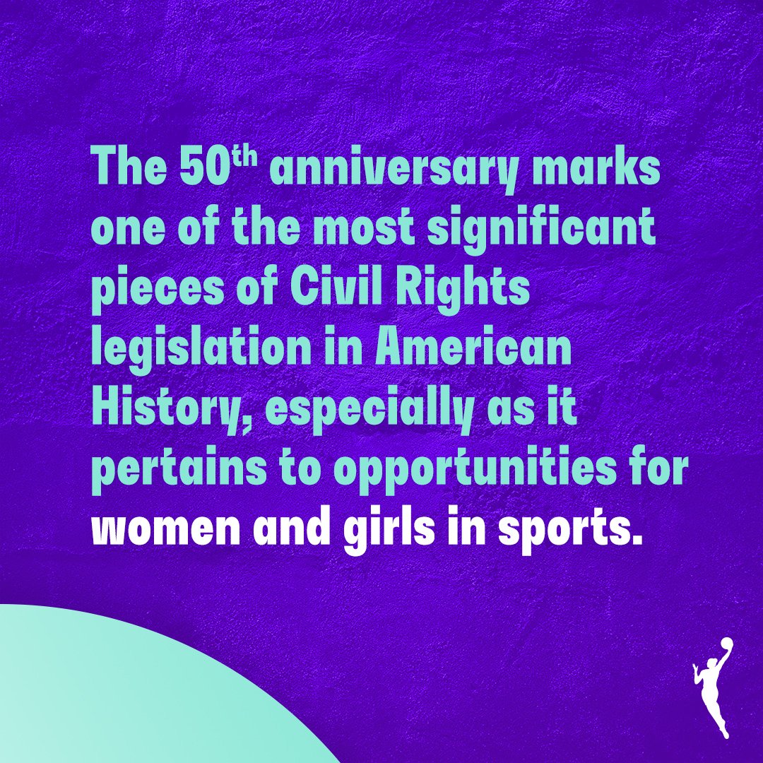 Happy #NGWSD 🏀 See how Title IX, which celebrates its 50th Anniversary this year, has enabled the #WNBA to become the longest-standing women's sports league in the U.S. ⤵