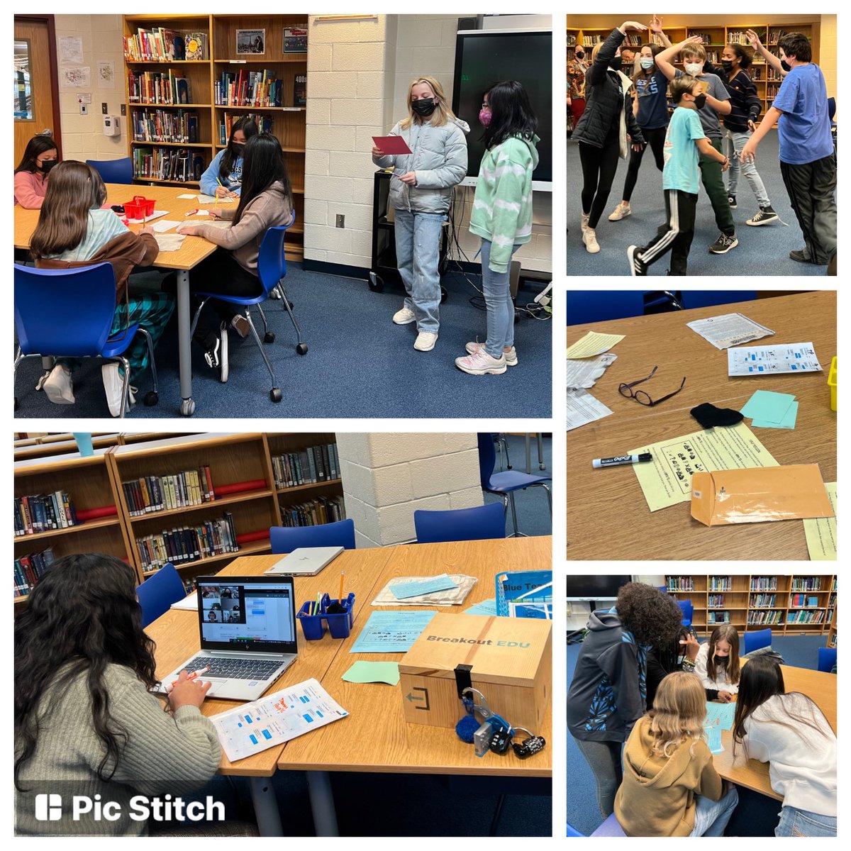 GVMS Library (@librarygvms) on Twitter photo So fun to be doing Revolutionary War Spy Breakouts with 6th grade Social Studies classes again! Virtual students from <a href="/Ms_Holland2/">Ms. Holland</a> 's class got in on the fun too. Thanks @TanyaReadsBooks for sharing this breakout with us. #highflyinghawks #PWSLA #PWCS_HSS #PWCSLibraries So fun to be doing Revolutionary War Spy Breakouts with 6th grade Social Studies classes again! Virtual students from <a href="/Ms_Holland2/">Ms. Holland</a> 's class got in on the fun too. Thanks @TanyaReadsBooks for sharing this breakout with us. #highflyinghawks #PWSLA #PWCS_HSS #PWCSLibraries