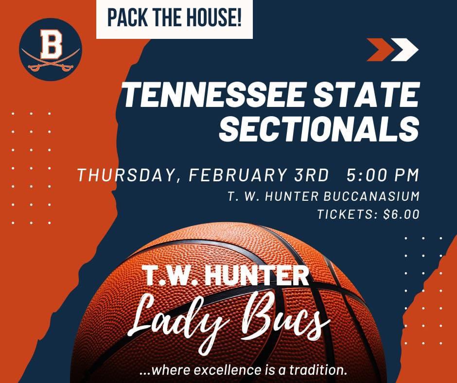 Come out and support our Lady Bucs tomorrow night! They’ve worked so hard and it’s their time to shine! 💙🏀🧡🏀#WeAreOne #GoBucs #PackTheHouse <a href="/JEric_Bowman/">Eric Bowman, Ed.D.</a> <a href="/DrJLovett/">Jay Lovett, Ed.D.</a>
