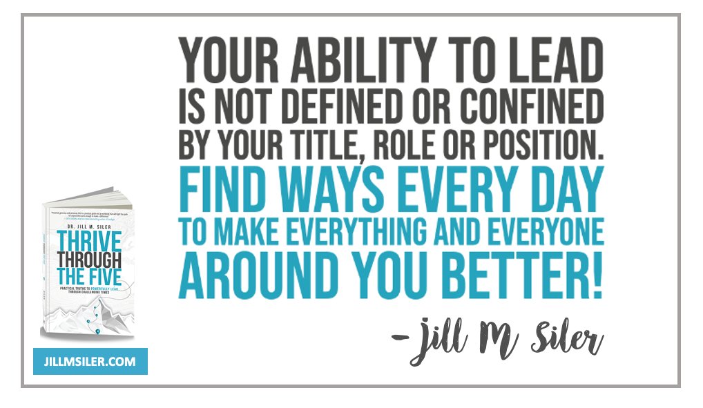 You may not be in the leadership position you’d ultimately like to be in. It doesn’t matter. Lead anyway. Your ability to lead is not defined or confined by your role, title, or position. Every day find ways to make everything and everyone around you better! @dbc_inc