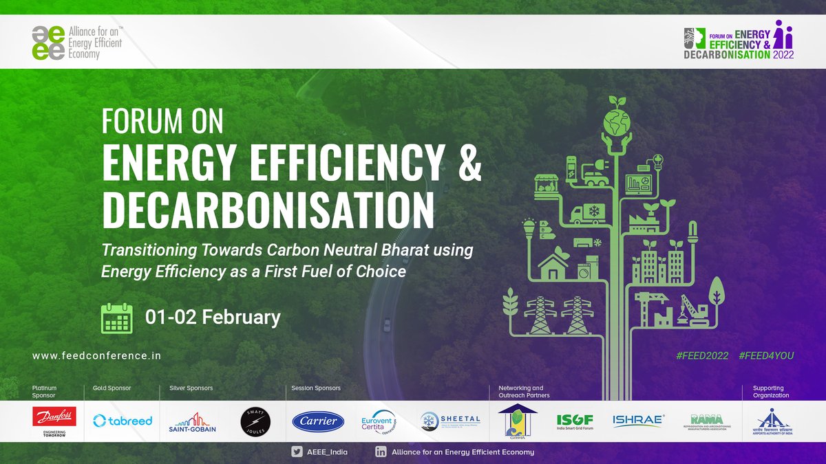 AEEE_India's tweet photo. IT'S A WRAP!
Thank you to all speakers, panelists, delegates, partners, sponsors, & the entire team at AEEE for making #FEED2022 a success.
Couldn't have done it without you. 💚💚
#FEED4YOU https://t.co/SSM4bcv6gk