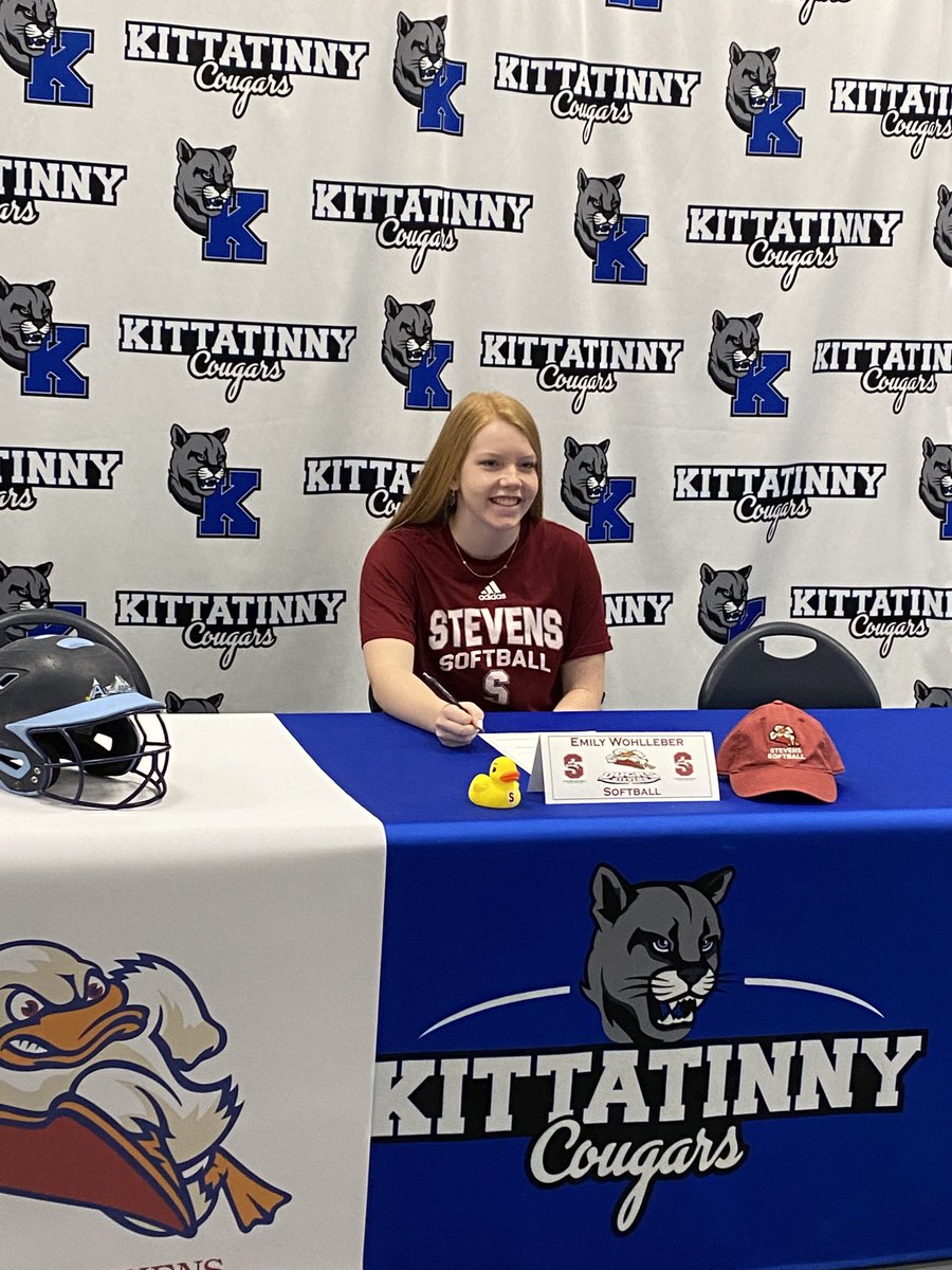 softball_krhs's tweet photo. Congratulations Emily on your commitment to further your education and playing career at STEVENS #Alwaysacougar #48 https://t.co/vm2KPjUCN9