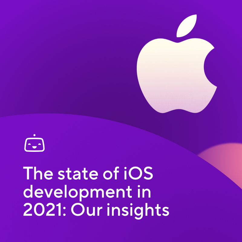 bitrise's tweet photo. This is what we've learned about #iOSdev in 2021 at Bitrise. Native #iOSdevelopment is still skyrocketing and here to stay. Can you attest to this? 👀 Tell us!

For more exciting insights, read our annual state of app development blog post! 💡