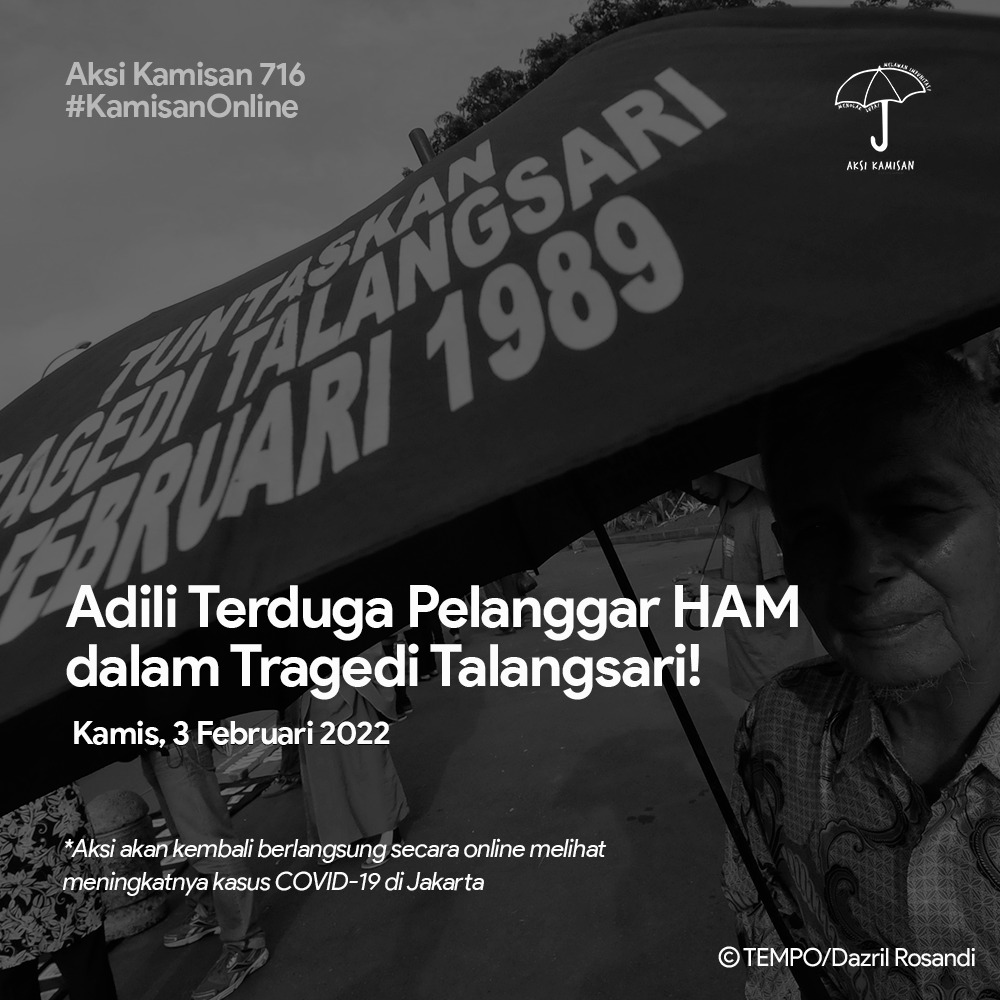 sumarsih11's tweet photo. 33th Trgdi Talangsari, Lampung dbiarkan tanpa proses hukum.
Penyelesaian o/Tim Terpadu dengan mengadakan deklarasi damai adlh upaya pemerintah u/melanggengkan impunitas.

https://t.co/fCztpXLOcj @dipanggilwawan @AksiKamisan u/melawan impunitas &amp; menolak lupa. https://t.co/gJUxKGgPEr