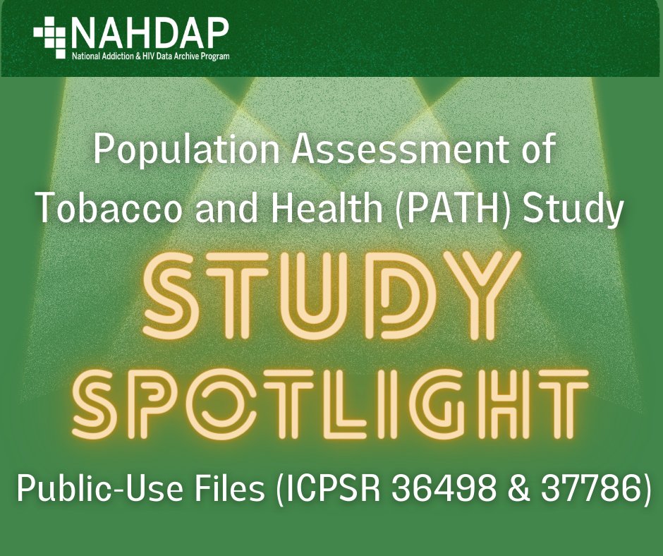 NAHDAP1's tweet photo. A recent article published by @NTR_Journal utilized #PATHStudy public-use data (ICPSR 36498 and 37786) to investigate if adolescent e-cigarette use is associated with subsequent smoking. Summary: https://t.co/FKewp49QK1 https://t.co/22AIevnAFf