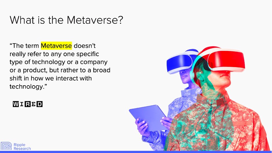 Ripple_research's tweet photo. NEW! Unpacking the hype around the Metaverse. 3 million users have generated 40 million conversations over the last 6 months on the #metaverse. Read our findings here: https://t.co/syAR1GdOp8 #RippleResearch #metaverse #datascience #datascience4good #web3 #VR #AR #technology https://t.co/8iYFSzXIZE