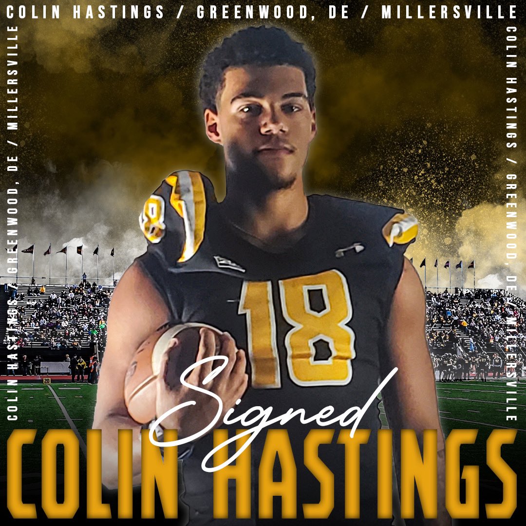 Welcome to the Family Colin Hastings, WR from Woodbridge (DE) 6’0 185 〽️
