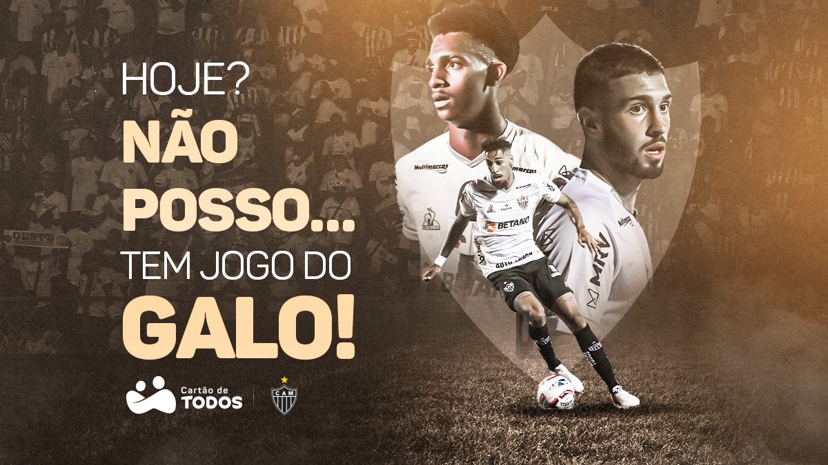 Atlético on X: Hoje não posso, tem jogo do Galo! 🏴🏳️