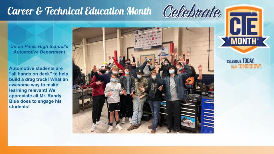 Celebrating Career and Technical Education Month
#WeRMoore #nccte #CTEMonth
