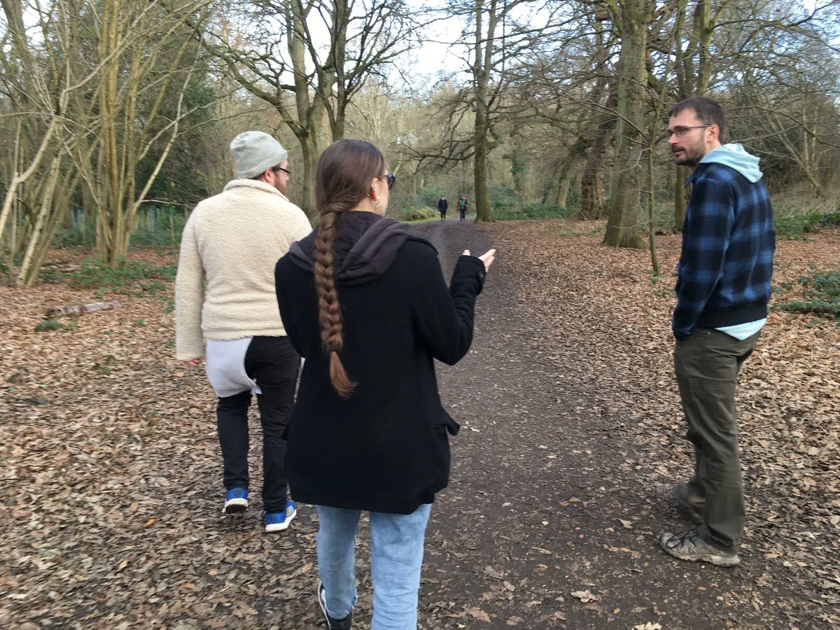 Stats4SD's tweet photo. Starting the year with our best foot forward, here are photos from our first team walk of the year! We went to #ReadingUniversity for a lovely lunchtime stroll 😊 @UniofReading #lunchtimestroll #teamwalk https://t.co/ChSRDiiTBW