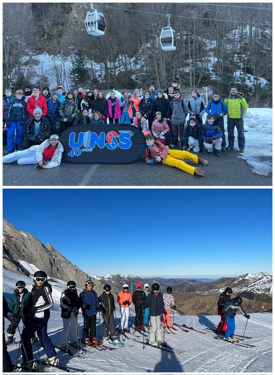 Sortie ski organisée par l'AS du collège de #villeneuvedemarsan ce mercredi 2 février.  37 élèves dont 15 débutants. Merci aux professeurs d'EPS et à l'infirmière de permettre ce temps sportif enneigé pour nos élèves UNSS. 
@LandesUnss @DSDEN_40 @AcBordeaux