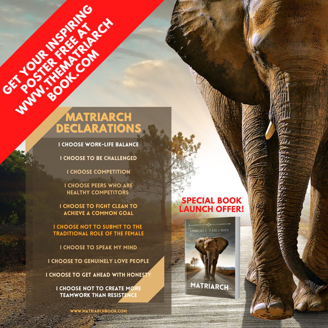 Make sure to check out my book "Matriarch" which is now available to pre-order for just $4.99. 

Learn how to empower yourself as a leader by leveraging your feminine superpowers! #YinLeadership #femininity #leanin thematriarchbook.com/preorder