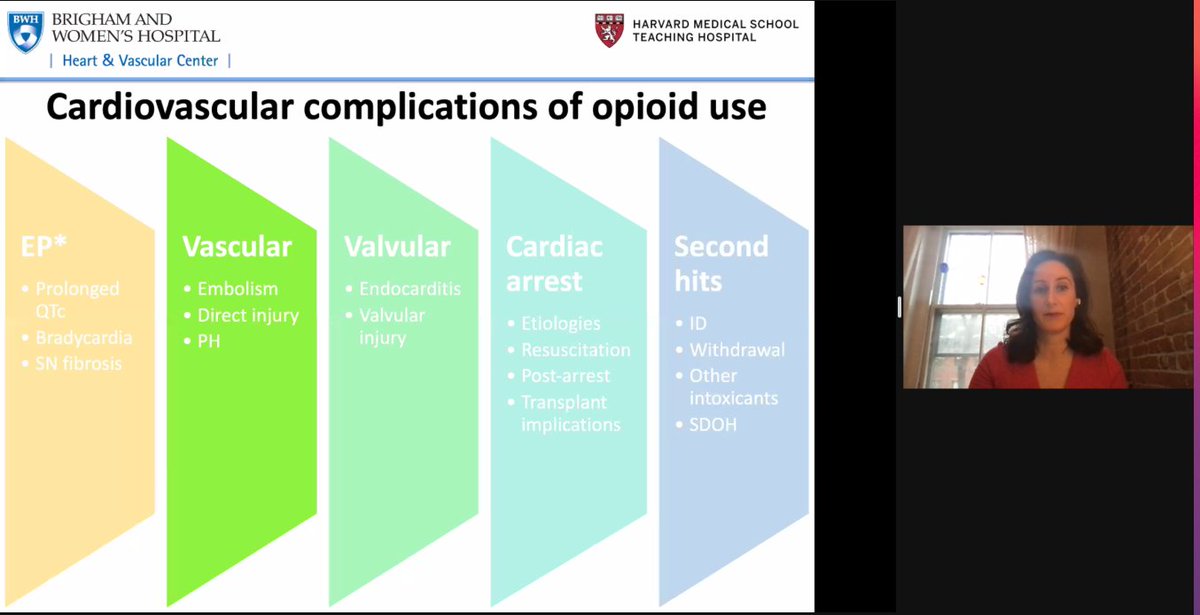 Amazing and important talk by @cgireland2 on the intersection of opioid use disorder (OUD) and cardiovascular disease #OUDGDMT #OslerWouldBeProud @BrighamFellows @OslerResidency