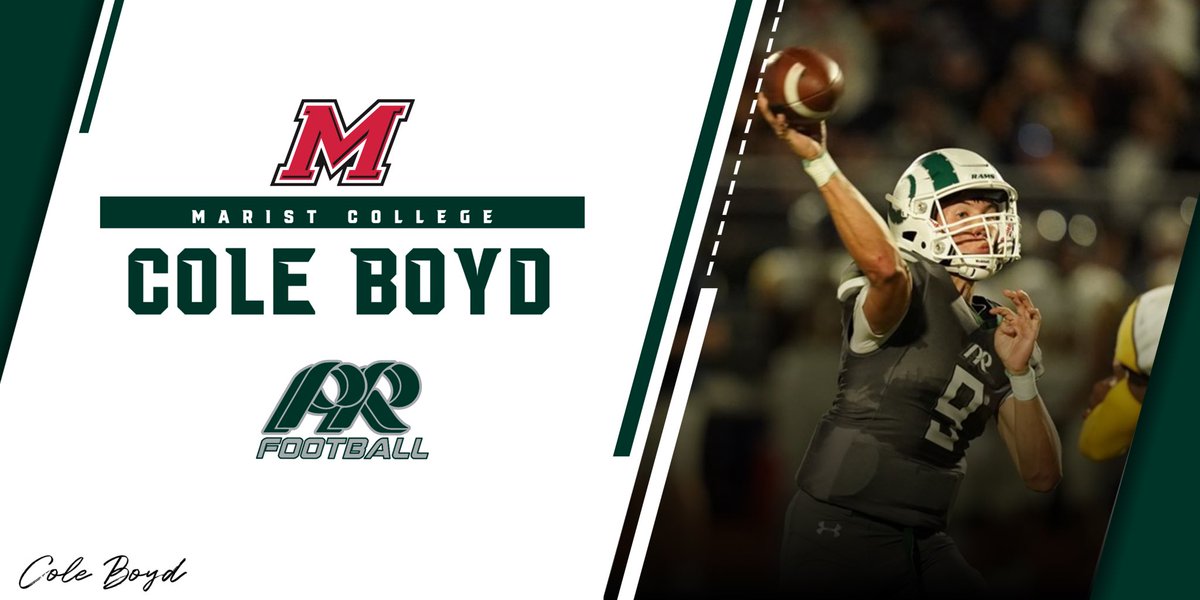 It’s Signing Day!
Congrats to PR Rams Senior <a href="/cboyd_14/">Cole Boyd</a> on his commitment to Marist College.
Go and do great things!
<a href="/PRRamsFootball/">Pine-Richland Football Champions Account</a> 
<a href="/MaristFootball/">Marist Football</a>