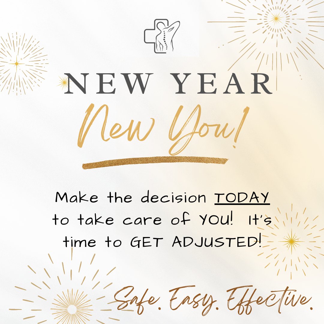 PerryChiro's tweet image. New year, new you! 💪 Make the decision today to take care of you! It's time to get adjusted. Chiropractic is safe, easy &amp;amp; effective! Contact us today set up an appointment, &amp;amp; take advantage of our $40 Complete Chiropractic Screening! ❤️ #PerryChiro #Chiropractic #Chiropractor