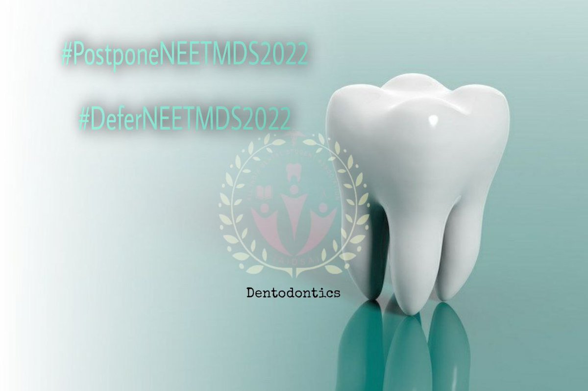 dentodontics's tweet photo. Why such injustice to 1000 plus #NEETMDS2022 aspirants we ask @NBEMS_INDIA @MoHFW_INDIA 
We demand 
#PostponeNEETMDS2022
#DeferNEETMDS2022
#Extend_Eligibility_Criteria_NEETMDS
too 
We demand justice for them 
@sushant_says @vani_mehrotra @Architguptajii @Neerajkundan @ANI https://t.co/IW8vebYVch