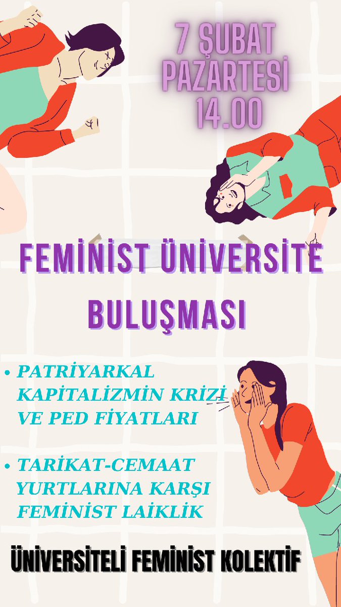 mersinufk's tweet photo. Mersin'de üniversiteli kadınlar ve lubunyalar Feminist Üniversite Buluşması'nda bir araya geliyor!

Ekonomik krizi ve feminist laikliği konuşuyoruz. Haydi, sen de gel! ♀️🌈

https://t.co/2zM6545lrQ https://t.co/pXRgmsBta0