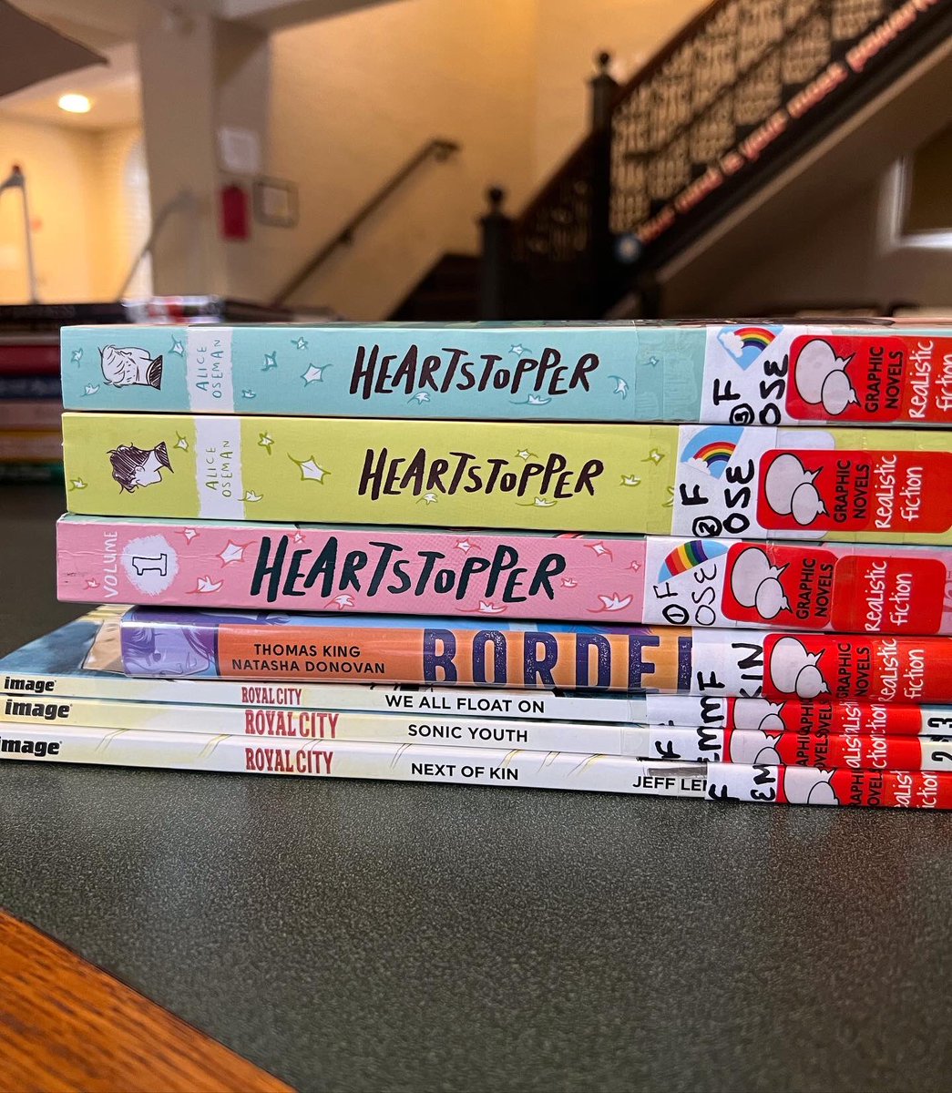FHSLibrary1906's tweet image. Remember when I promised I’d get more #GraphicNovels for y’all, who read through most in the first month of school? They’re HERE!!! They hit the shelves this morning! Come check them out! #DevilsRead