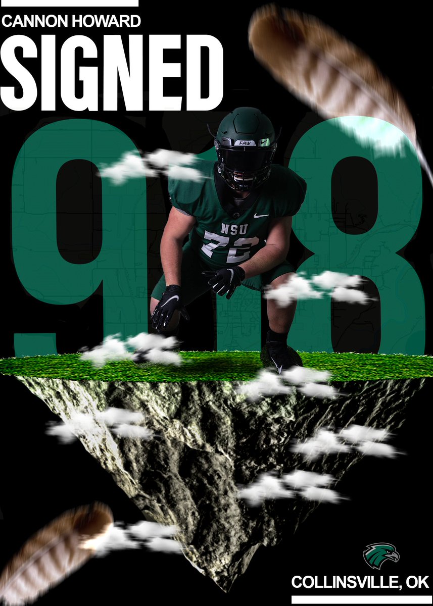 NSU_Football's tweet photo. Cannon Howard 
OL
Collinsville, OK https://t.co/LnRZzuWAxv