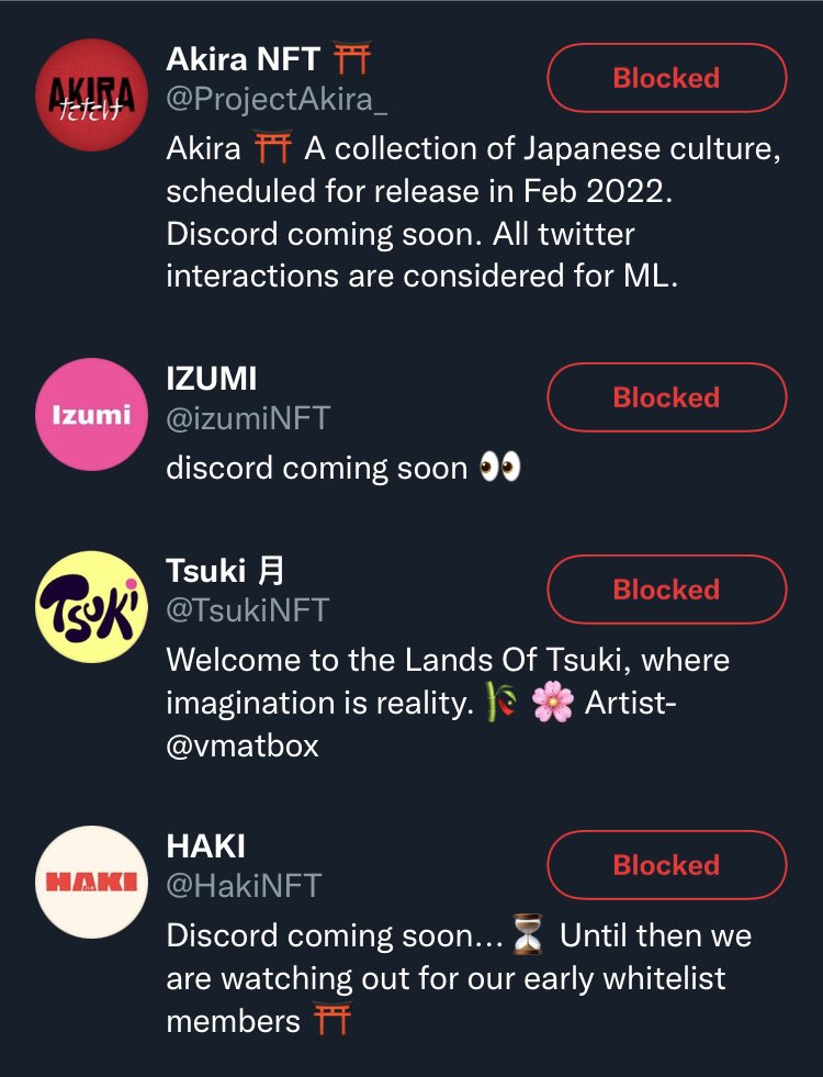 0xexarch's tweet photo. I want to play a game... which ones are scams and which ones are clones? https://t.co/qA0elmVJ5n