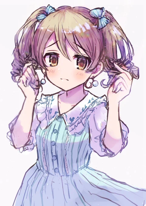 ツインテールくぼラクガキ
#森久保乃々 