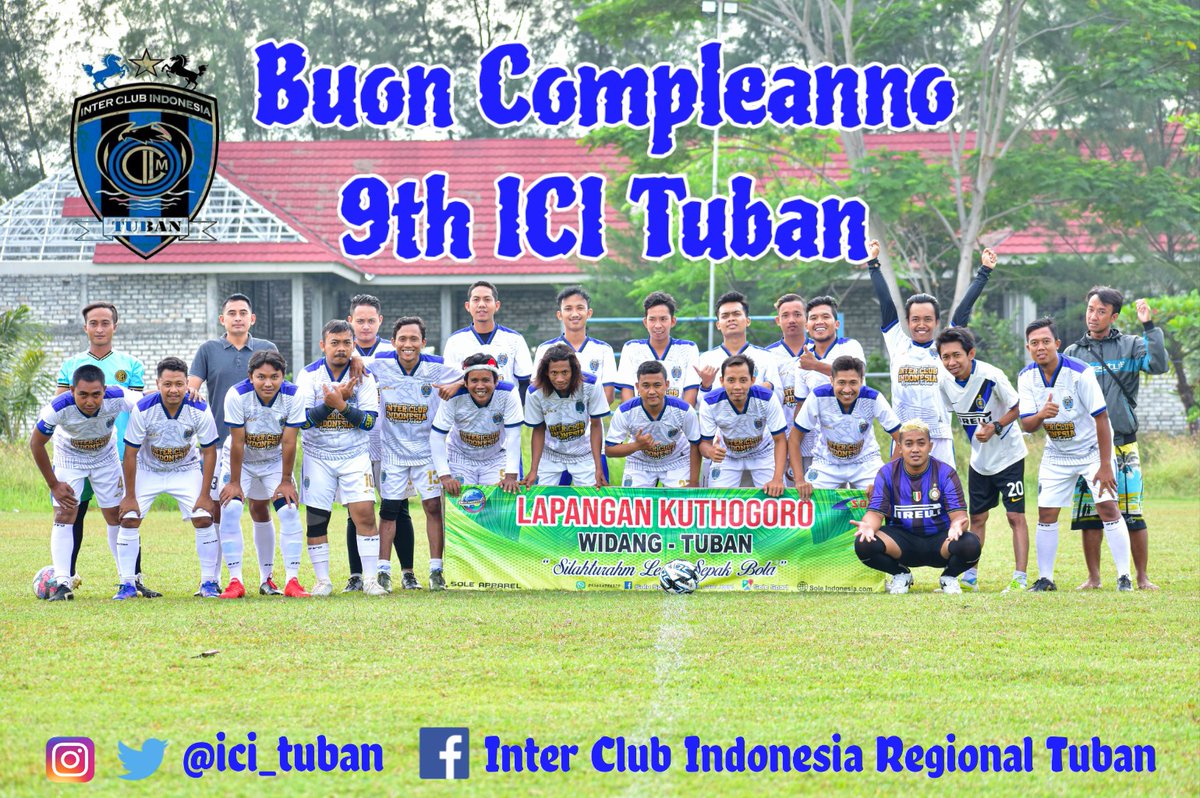 Buon Compleanno Inter Club Indonesia Regional Tuban yg ke-9th 

2 Februari 2013 - 2 Februari 2022