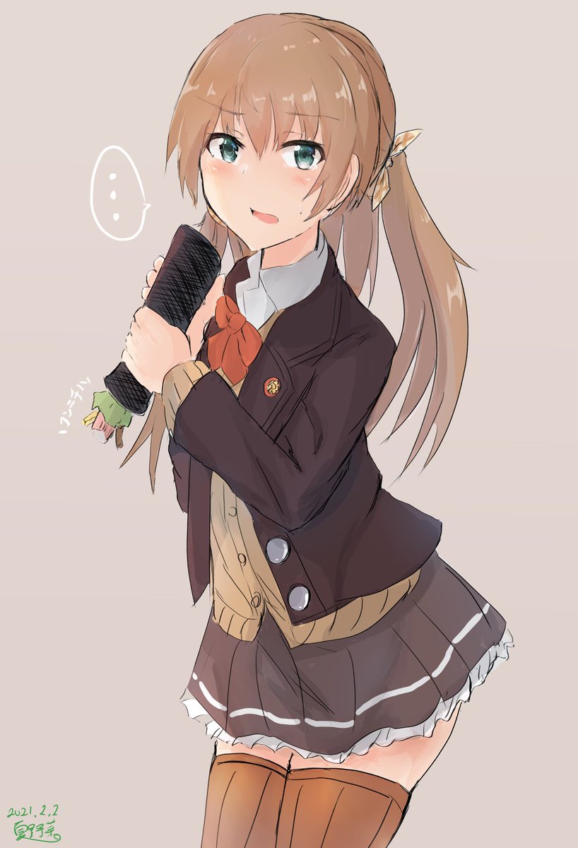 熊野(艦隊これくしょん) ,漣(艦これ) 「召喚しますね
 #ツインテールの日 」|夏野 菜。のイラスト