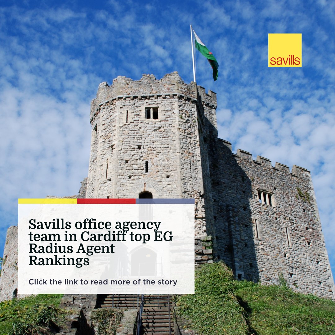 Savills is delighted to announce that the Cardiff office agency team has topped the EG Radius Agent Rankings 2021 for Cardiff and Wales for a second consecutive year. 
Read the full story here: savi.li/6013w6yNl