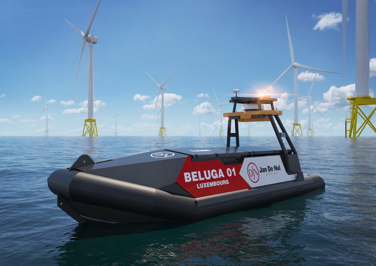 jandenulgroup's tweet photo. #JDNfleet • Small but brave: our seagoing #hybrid unmanned #survey #vessel #Beluga01. We commit to reduced carbon emissions, improved safety & operational control during our survey activities👉🏻https://t.co/cahk7UUIWS • #jandenul #dredging #offshore @fremtidensindus #codezeroJDN https://t.co/3CRSPa1T4q
