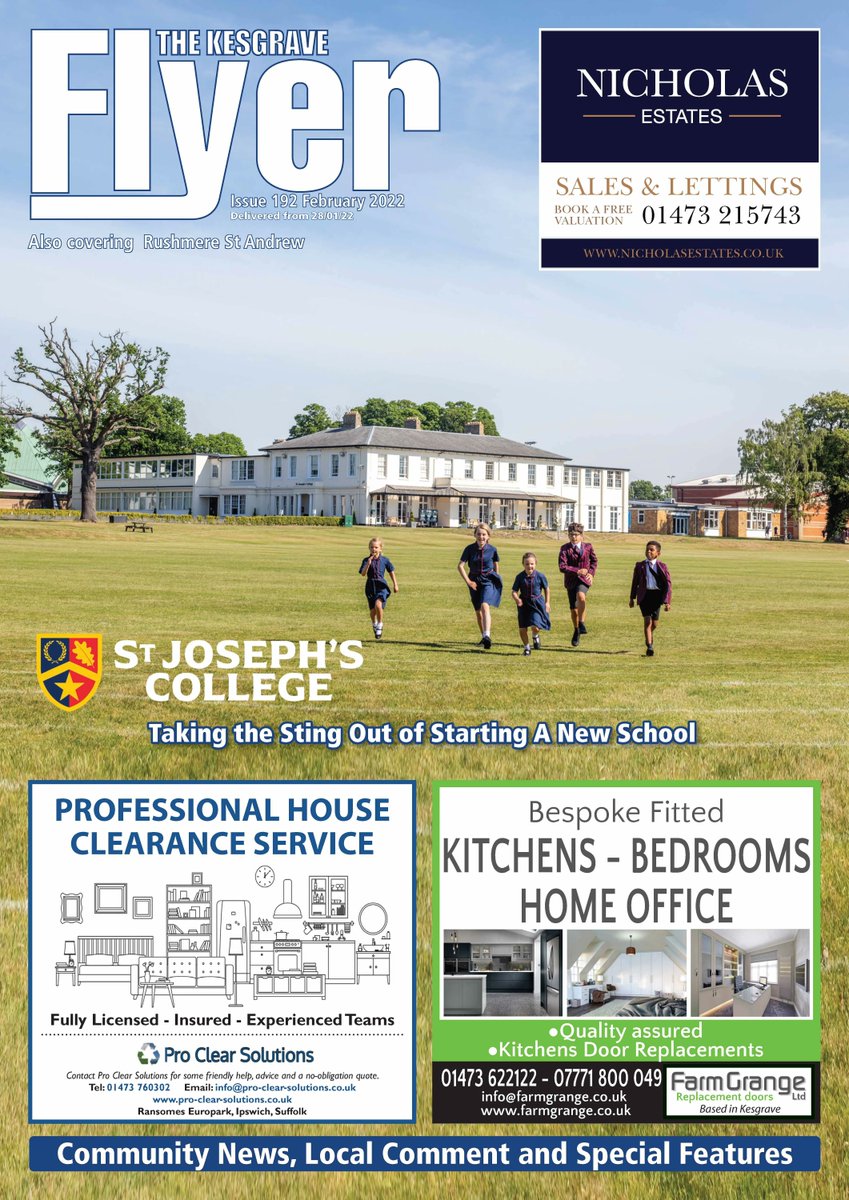 flyeronline's tweet photo. In this edition of the Kesgrave Flyer February 2022. And we have an update from Kesgrave Council with news and updates. We also hear from KWMCC.

Read these and other articles: https://t.co/wT7J4PIgGM

#Kesgrave #community https://t.co/Oq0xhEHxJ1