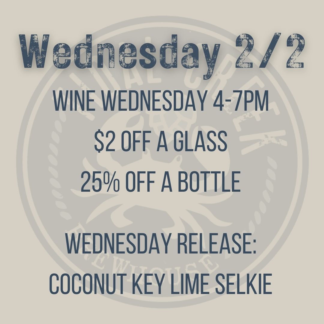 TidalCreekBrew's tweet image. We&apos;re halfway there! 🍷

#winewednesday #tidalcreek #supportlocalbusinesses #myrtlebeachbeer #tcb #craftbeer