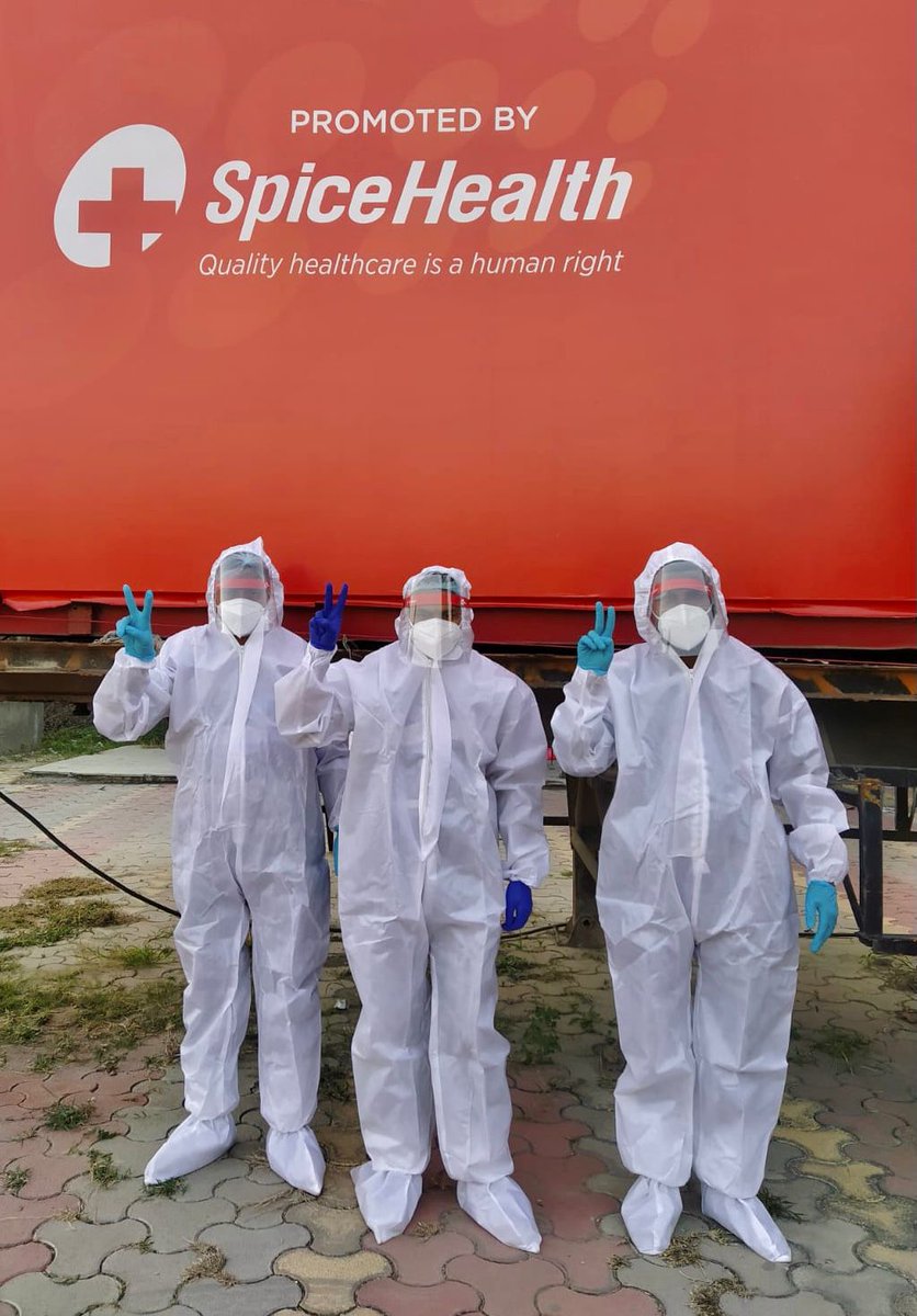 Our Covid-19 warriors are standing strong &amp; working tirelessly with a smile on their faces, under those masks of course. 😇 
Book a test today: spicehealth.com
