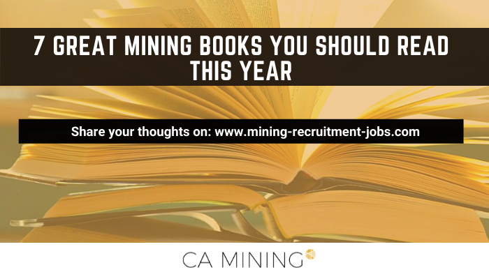 CAGlobal_Jobs's tweet photo. This is our pick of titles to add to your 2022 reading list: https://t.co/zYuskZ6niU

#MiningBooks #MiningWriters #MineManagement #Commodities #CAMiningBlog https://t.co/wSaj9OOBfl