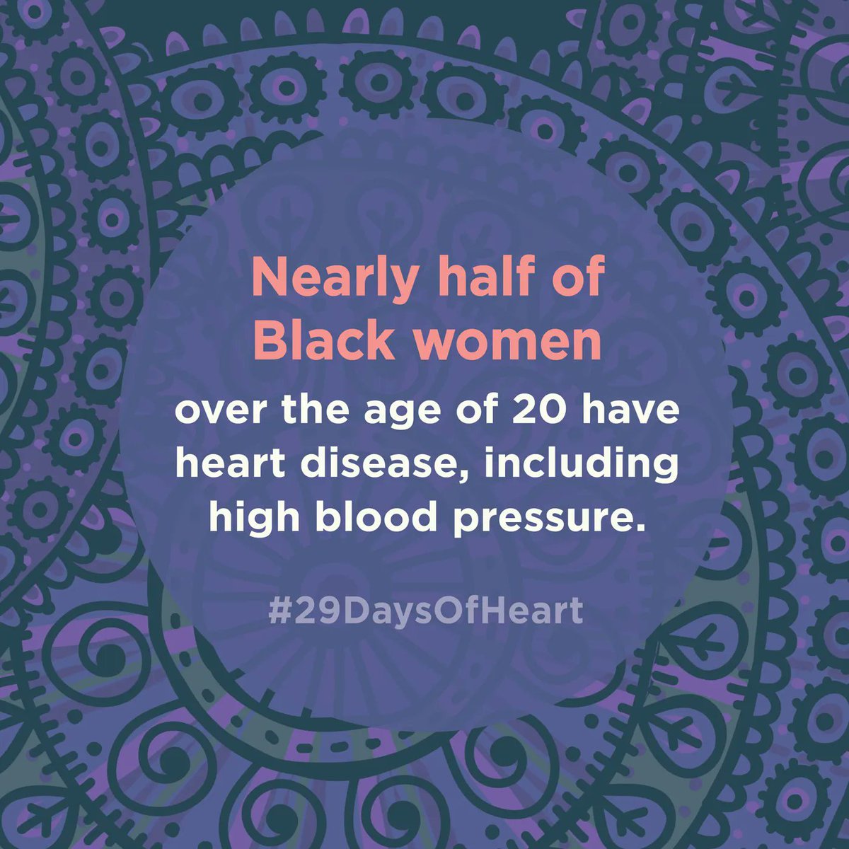 MentalHealthAm's tweet photo. Happy #29DaysOfHeart! We are joining @WomenHeartOrg in its annual campaign to raise awareness about heart disease in Black women. It is important to be aware of the head-heart connection. Factors that trigger mental health conditions can also influence your risk of heart disease. https://t.co/getuLi93pn