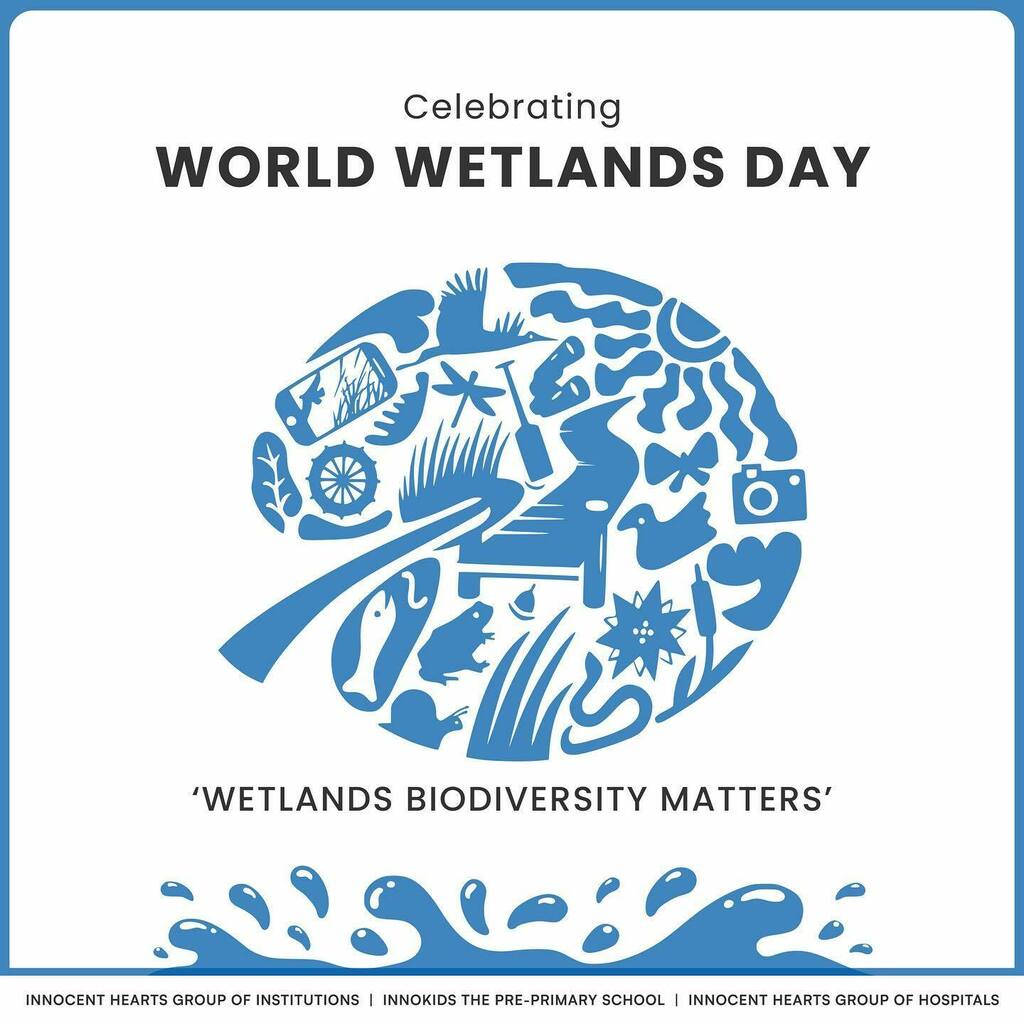 Today is #WorldWetlandsDay 🦩

For the 1st time, it is officially observed within the context of 
@unitednations 
 🇺🇳

The 🌎 is losing wetlands 3 times faster than forests...
Time to #ActForWetlands
.
.
#ihgi #standsforenvironment #preservewetlands #innocentheartsgroupofinsti…