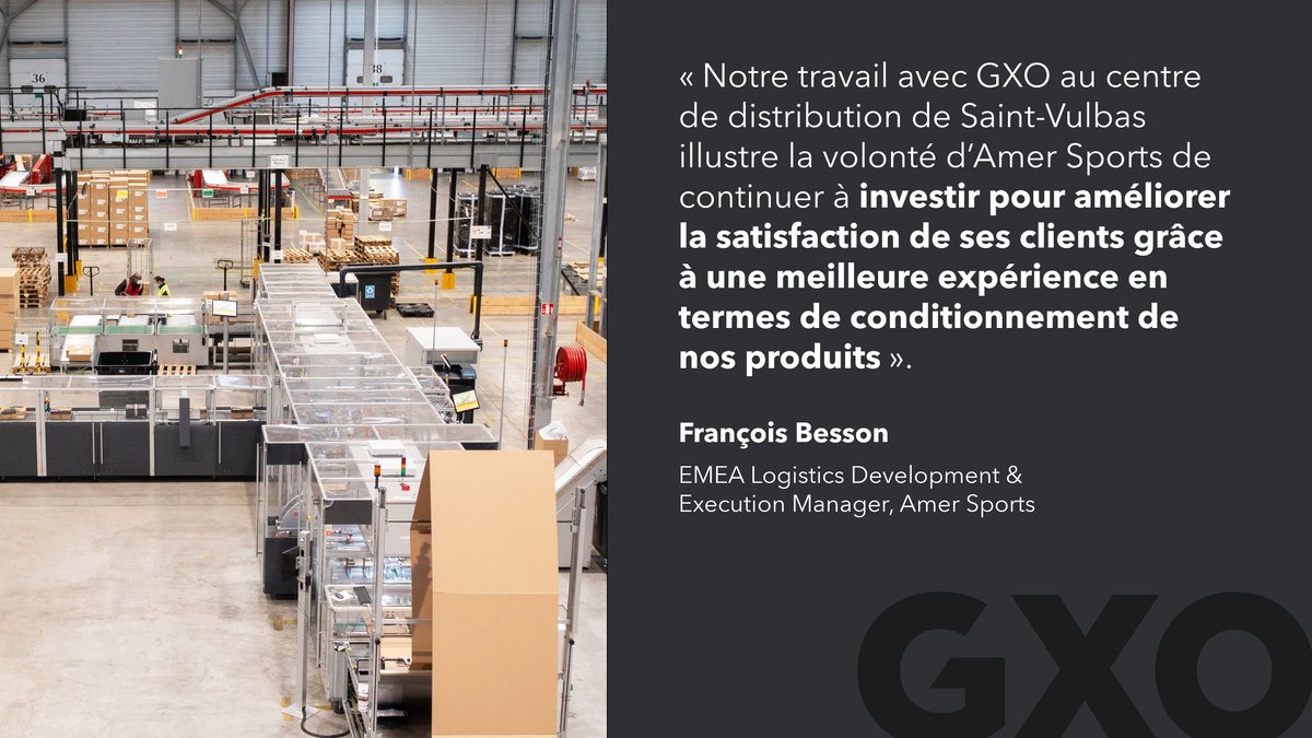 Grâce à sa nouvelle solution de conditionnement automatisée qui adapte les cartons à leur contenu, GXO améliore la productivité et réduit les coûts pour ses clients tout en minimisant l'impact environnemental du #ecommerce. 

gxo.com/fr/news_articl…