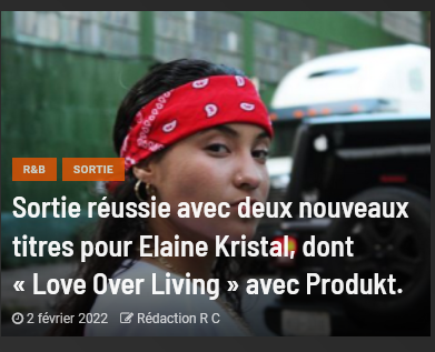Sortie réussie avec deux nouveaux titres pour Elaine Kristal, dont « Love Over Living » avec Produkt.

radiocastor.com/index.php/sort…

#music #radiocastor