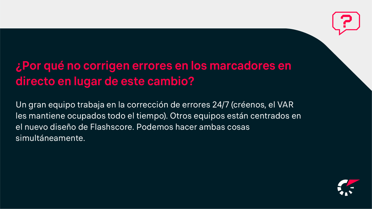 FlashScoreMX's tweet photo. ¿Quieres saber más sobre nuestra nueva identidad? No dudes en preguntar. https://t.co/KnR1eFwbBw