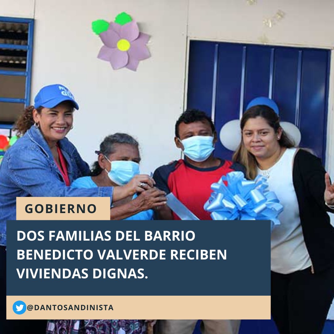Dos familias del barrio Benedicto Valverde reciben viviendas dignas.
#SomosPuebloPresidente
