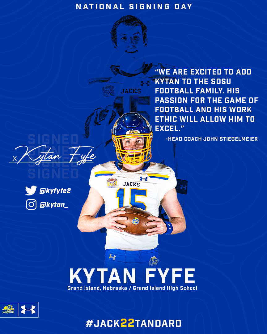 Expect this guy to bring the BOOM! @Kyfyfe2 is a 𝐉𝐀𝐂𝐊𝐑𝐀𝐁𝐁𝐈𝐓!

#Jack22tandard x #GoJacks 🐰🏈