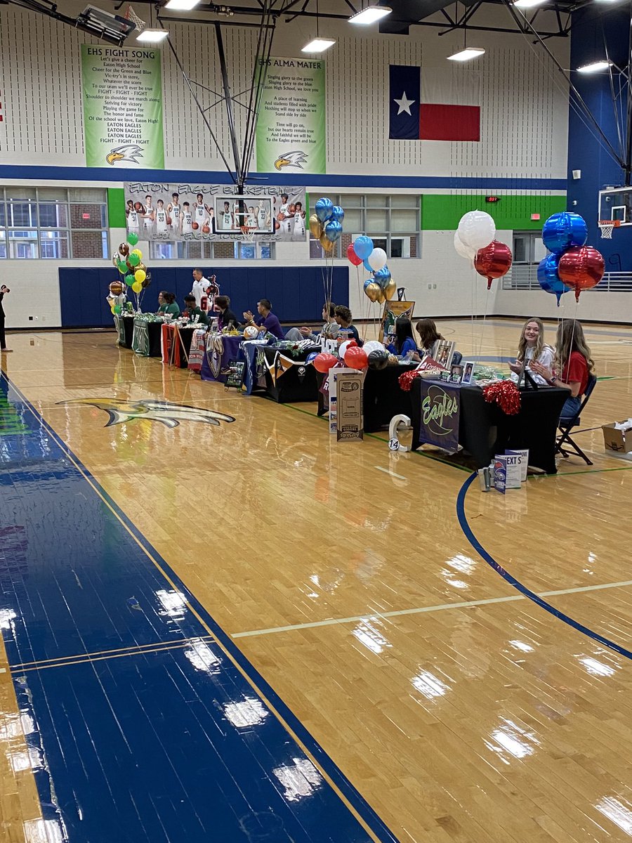 Such an incredible group of Eagle athletes signing today! Coaching is easy when you have such motivated and competitive athletes to work with everyday. Good luck to all of you in your future journey!! #GoBirds