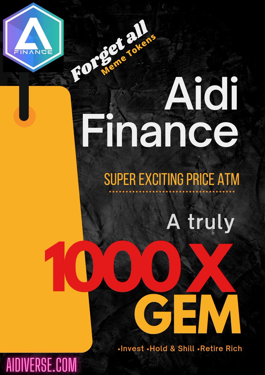 mimam72's tweet photo. @AltcoinDailyio Big things coming 🔥
#AidiFinance
#AIDI

#1000x
#1000xgem 

Don't miss it
#defi project with a lot of use case utility

#dex #aidiswap running
#NFTMarketplace #AidiCraftV2 running
#gamefi #aidiplayfi Q1 2022

21 https://t.co/jHWhEpZuNc