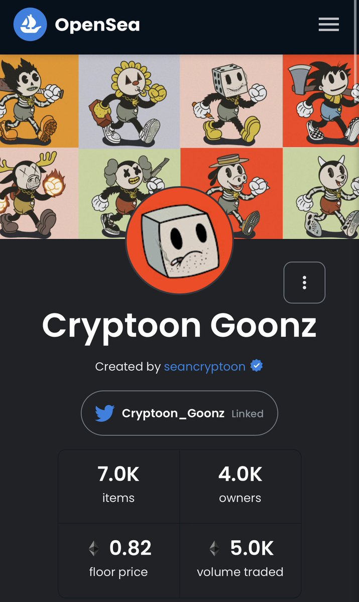 gm…big win to celebrate this morn

we officially hit the 5K volume traded milestone on <a href="/opensea/">OpenSea</a> ‼️

whether you’ve been with us since mint or just joined yesterday…we appreciate every single one of you

looking forward to celebrating more wins together in 2022 #GoonGang 👺