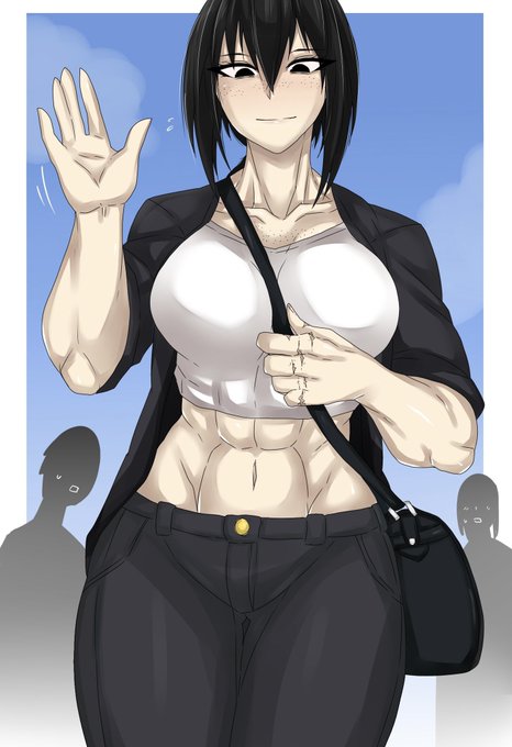 「abs large breasts」 illustration images(Latest)