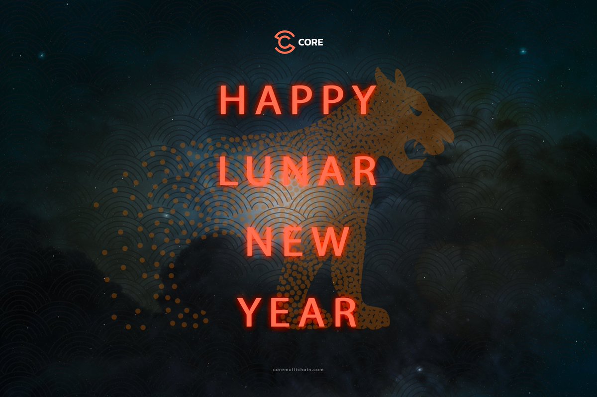 Catena_Network's tweet image. Happy Lunar New Year ✨🧧🐅🎆

#CMCX #CORE #CoreMultiChain #blockchain #HappyLunarNewYear2022