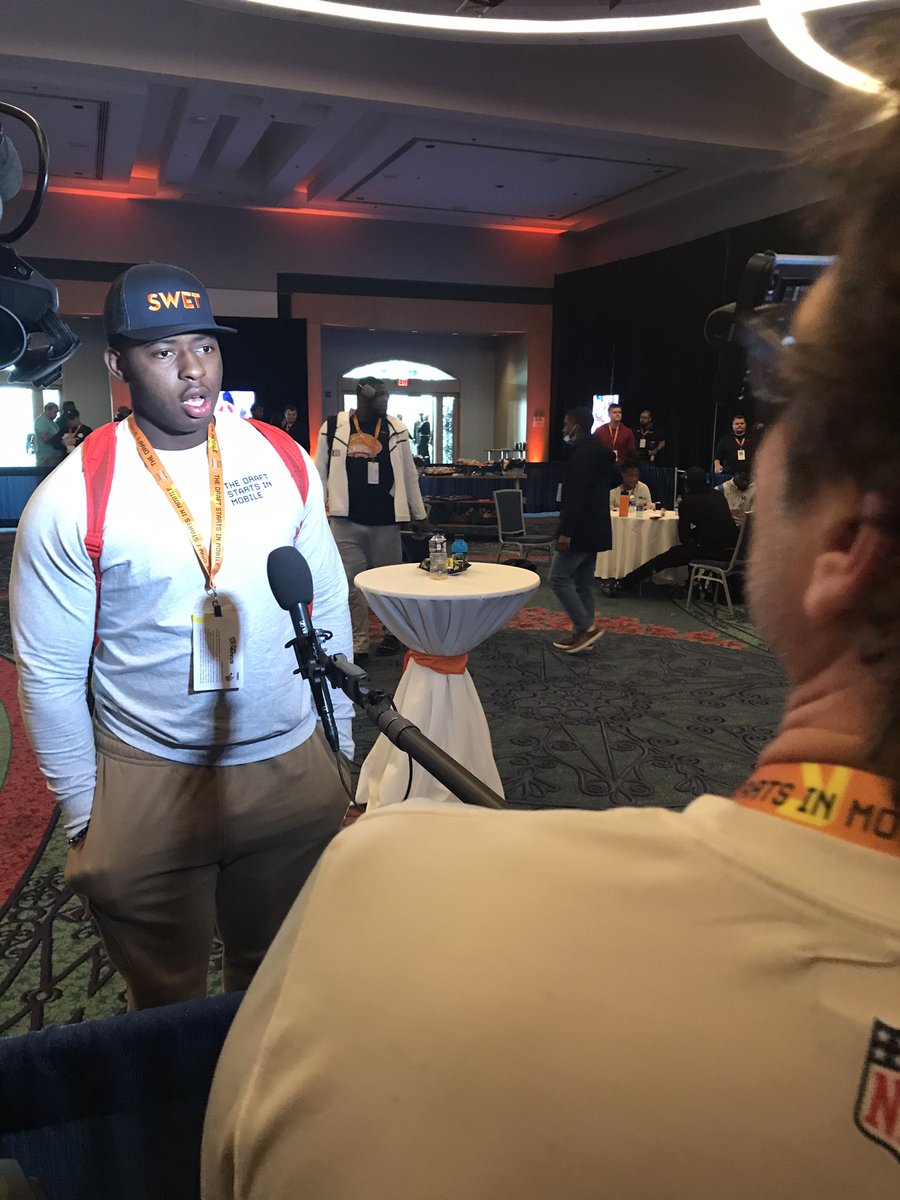 Spencer Burford interviewing with Cowboys TV