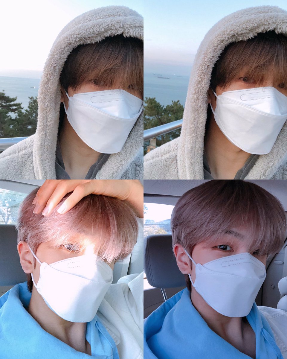 jisung selcas with his mask on 🤍 still the most handsome guy to ever exist