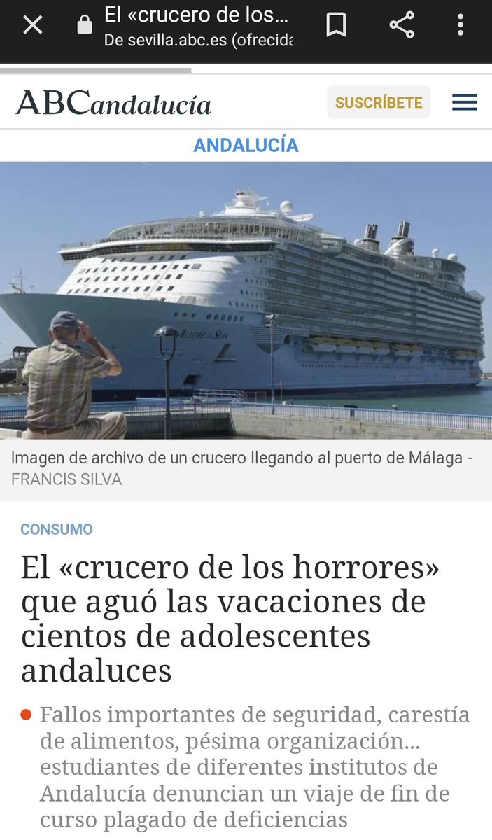Poco se habla de que mi viaje de fin de curso salió en los medios, apodado como "El crucero de los horrores"