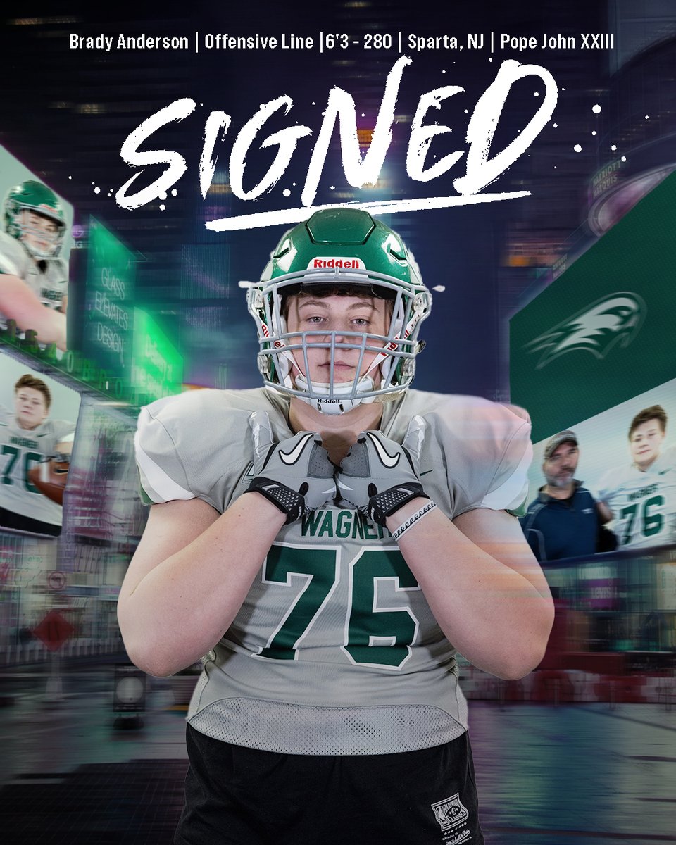 Welcome to the Wagner Football Family, <a href="/BradyAnderson76/">Brady Anderson</a>! #NSD22