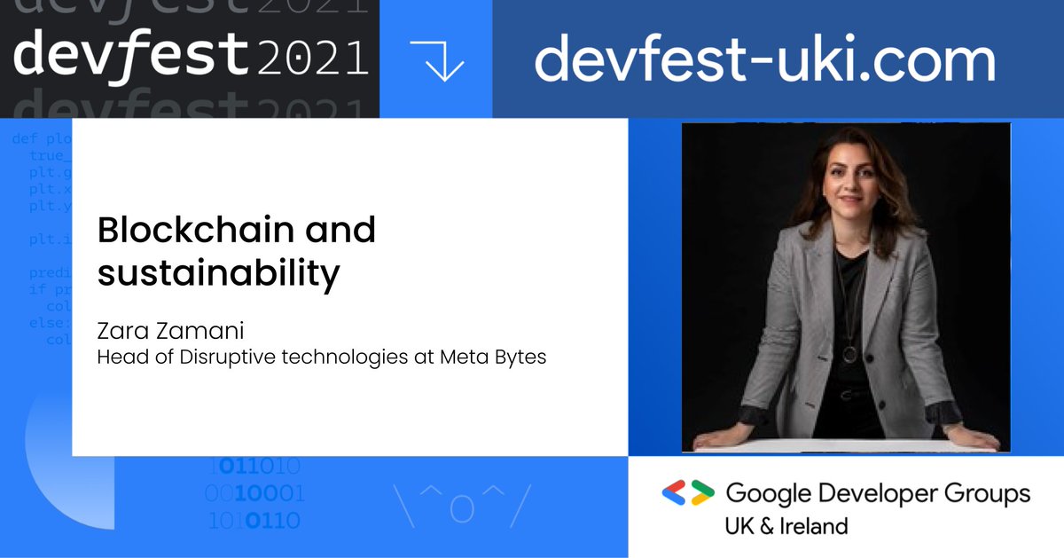 📺Watch @DisruptingForce ‘s talk “Blockchain and sustainability” and catch up on all the talks here bit.ly/devpartyYouTube #devfestuki #ai #ml #cloud #devops #webdevelopment #mobile #android #diversity #inclusion #womenintech